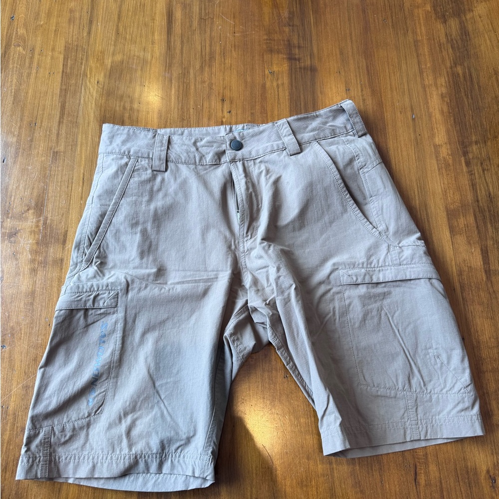 Salomon Light Brown Cargo Shorts